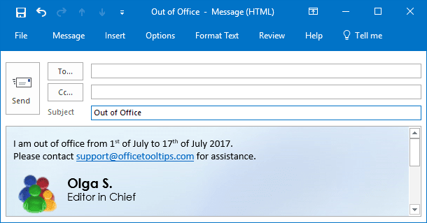 out of office greyed out outlook for mac